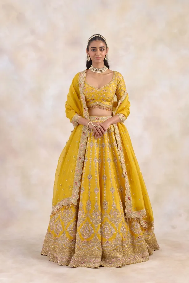 Hufflepuff Yellow Lehenga Set 