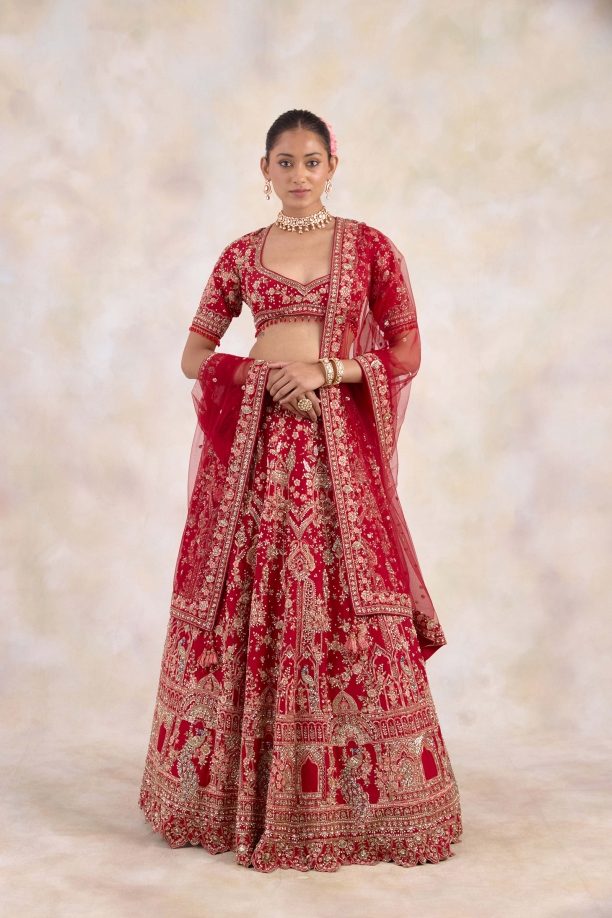 Burgundy Red Lehenga Set 
