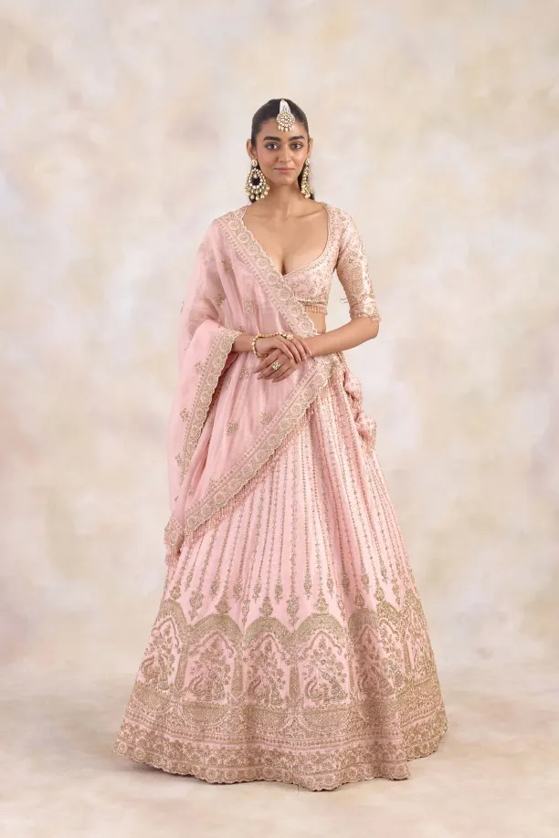 Muted Rose Lehenga Set 