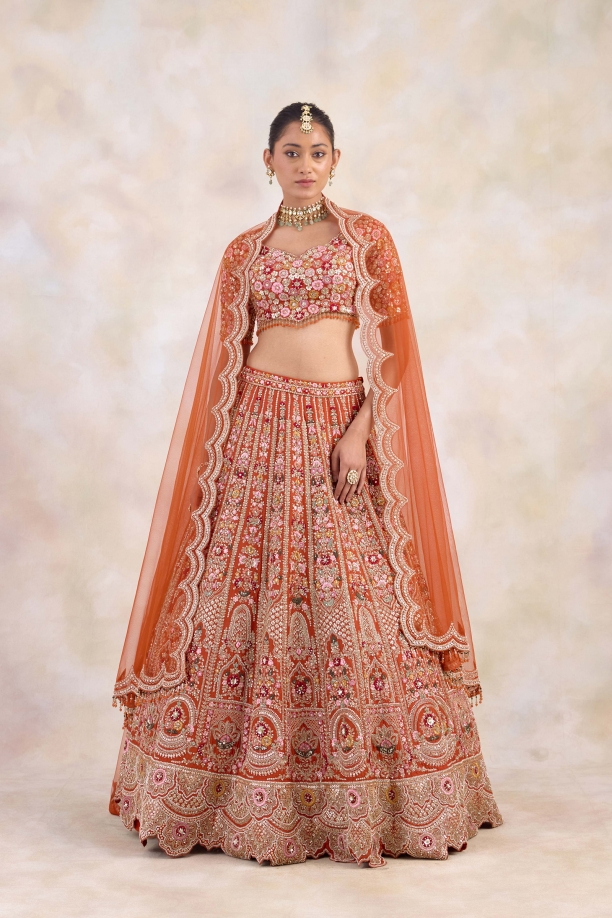 Terracotta Orange Lehenga Set 