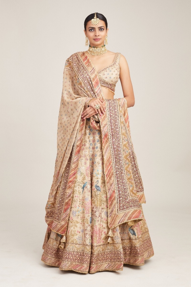 Traditional contemporary style lehenga Indian designer