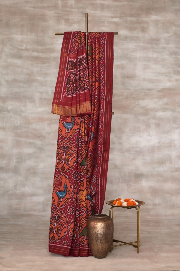 Red Patan Patola Silk Saree