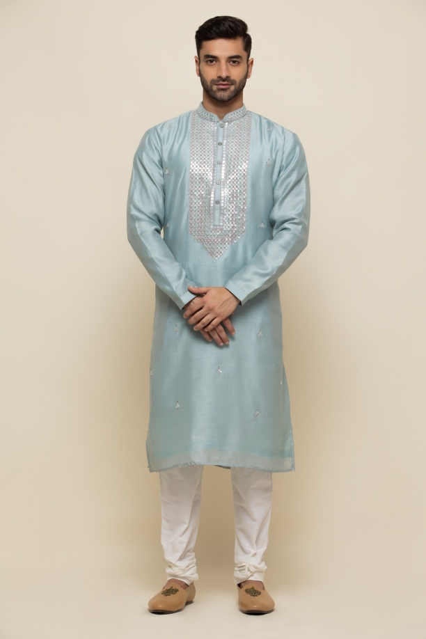 Aqua Blue Kurta Set