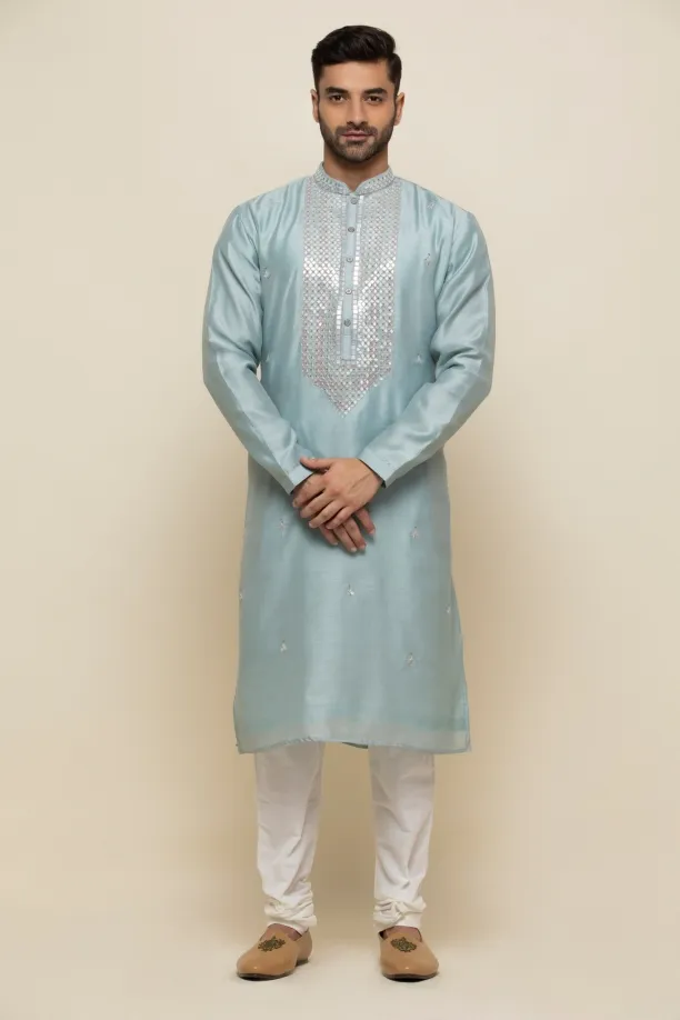 Aqua Blue Kurta Set