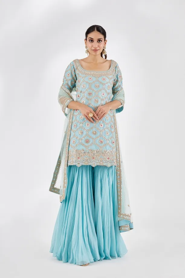 Firozi Sharara Suit