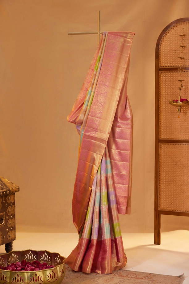 Multicolour Tissue Saree