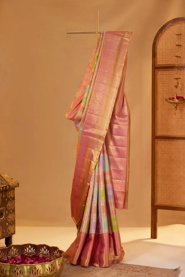 Multicolour Tissue Saree