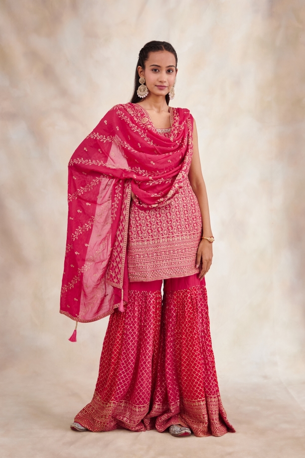 Indian Bollywood Style Maroon Rayon Kurta Pant Set Ready Made Salwar Suit  Dress | eBay