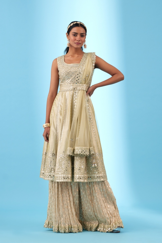 Fossil White Sharara Set