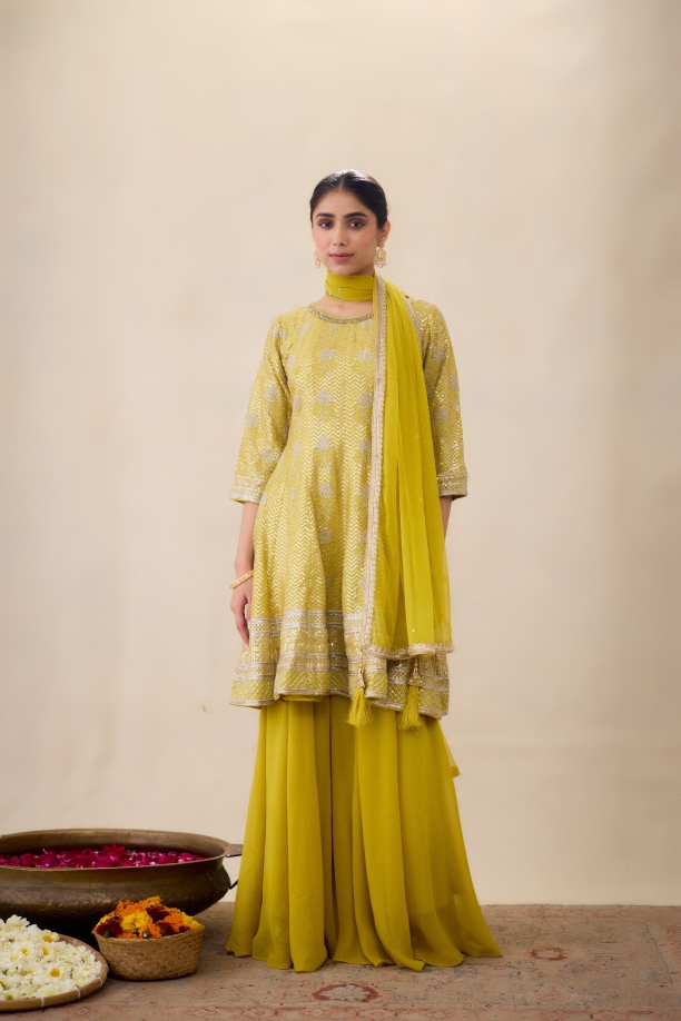 Lemon Sharara Set