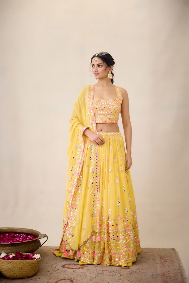 Tuscany Yellow Lehenga Set