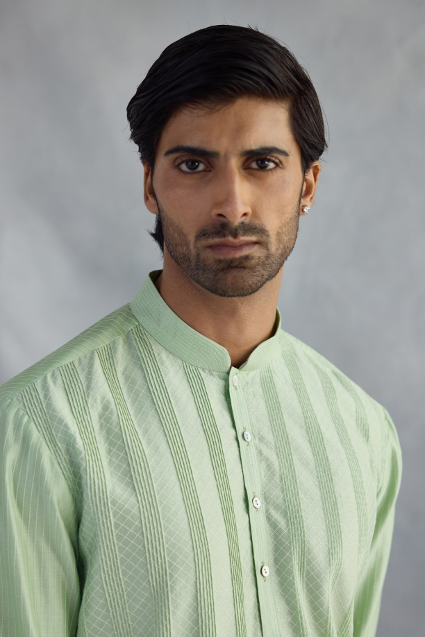 Peppermint Cotton Kurta Set