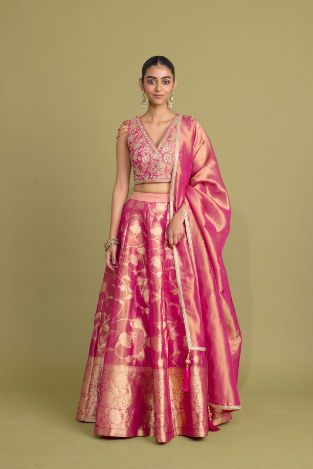 Rani Pink Lehenga Set 