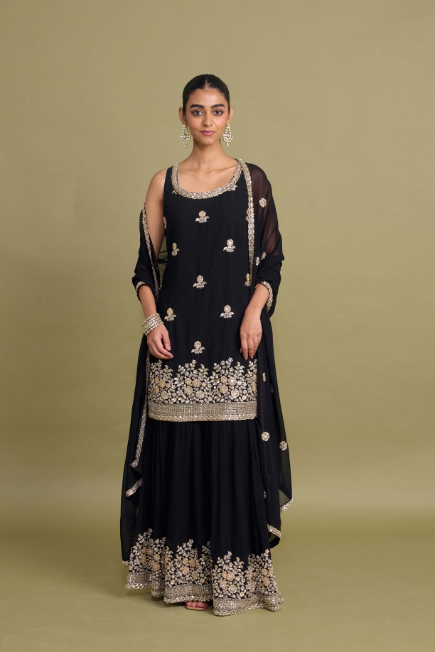 Ink Black Garara Set 