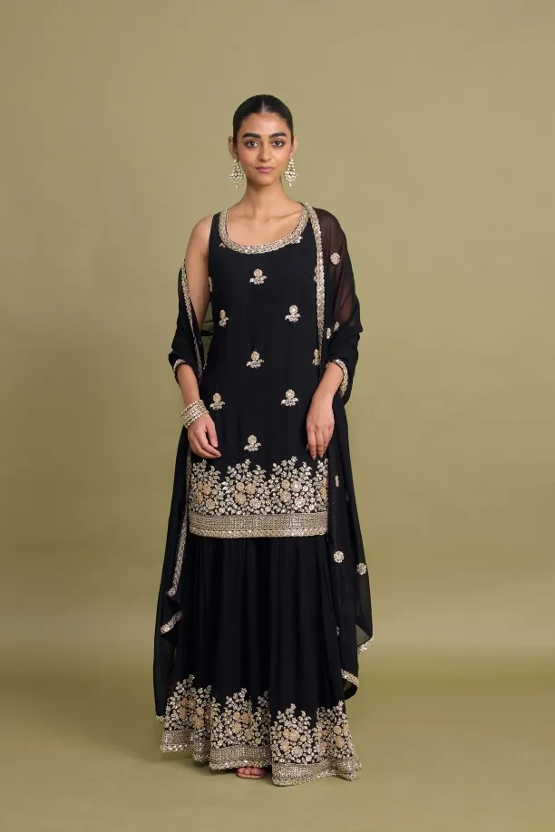Ink Black Garara Set 
