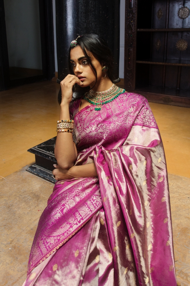 Orchid Kanjivaram Silk Saree