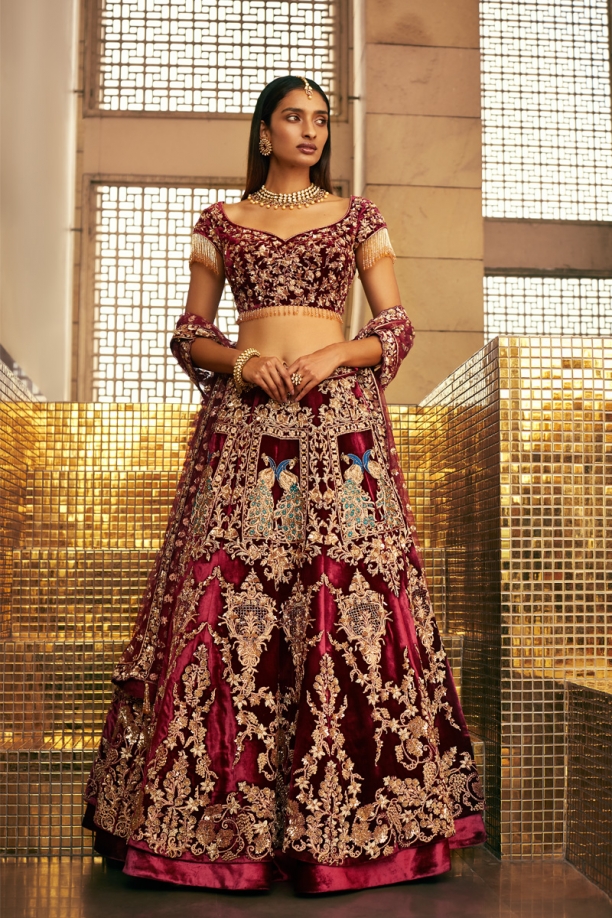 Frontier raas top bridal lehenga price