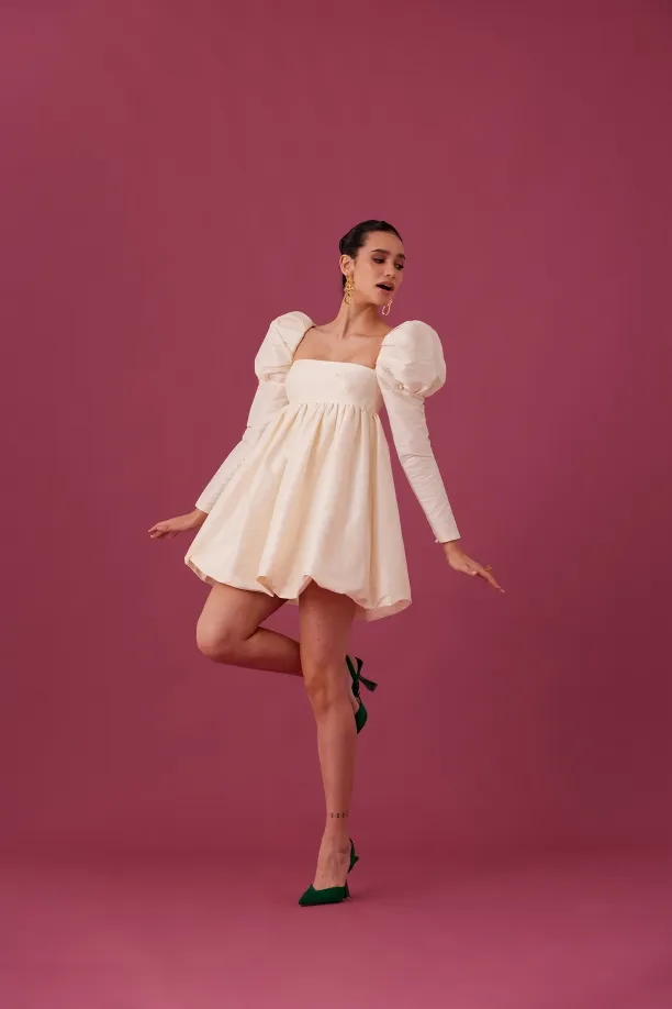 MEDHA BATRA - Ivory Raw Silk Dress