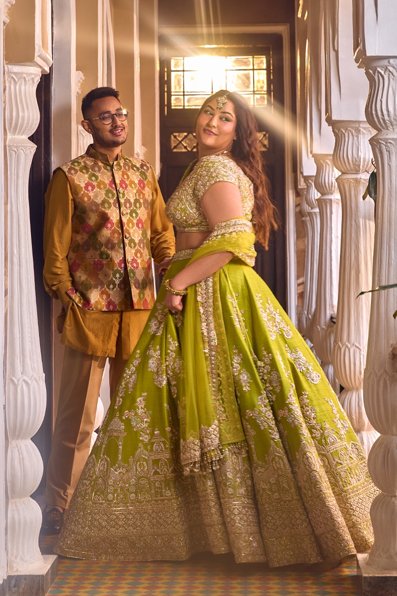 Pashmina Silk Nehru Jacket set Frontier Raas