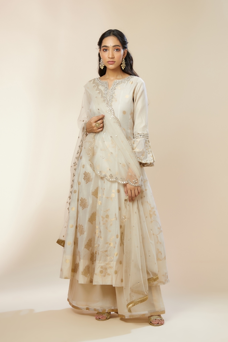 Party wear kurta with palazzo hot sale