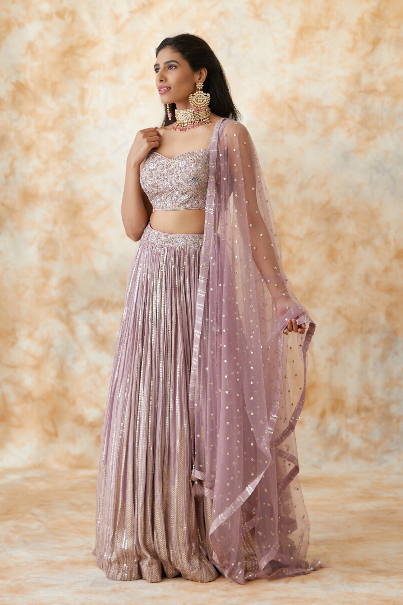 Lilac lengha on sale