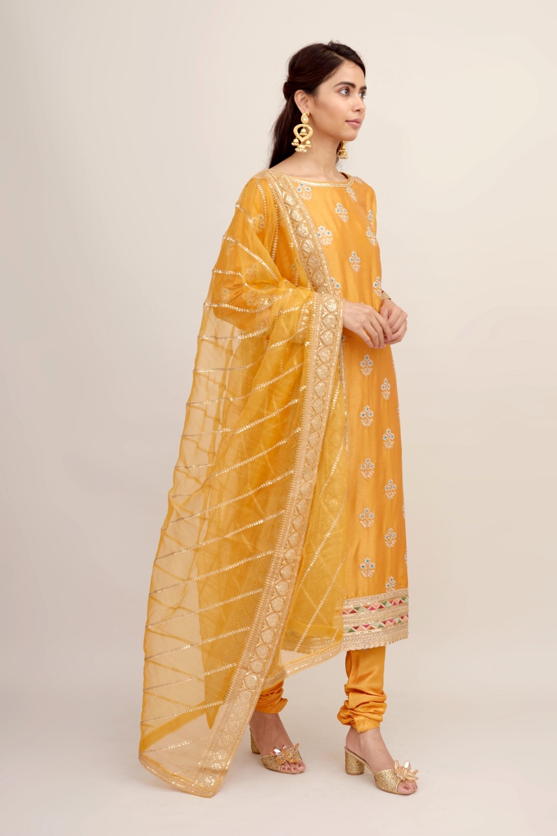 Mustard suit womens store