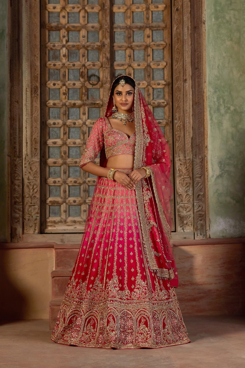 Ombre bridal lehenga shop