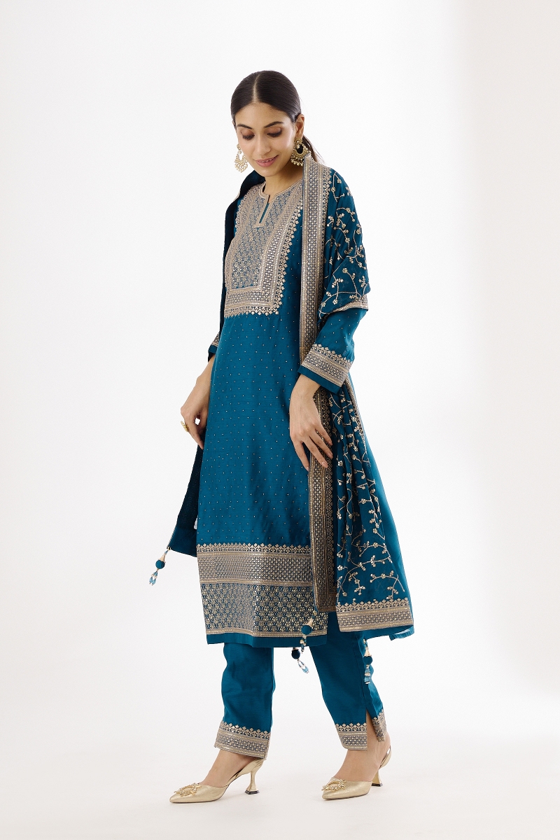 Generic A-Line NET SALWAR SUITS (SEMI STITCHED SUITS) at Rs 1795 in Varanasi