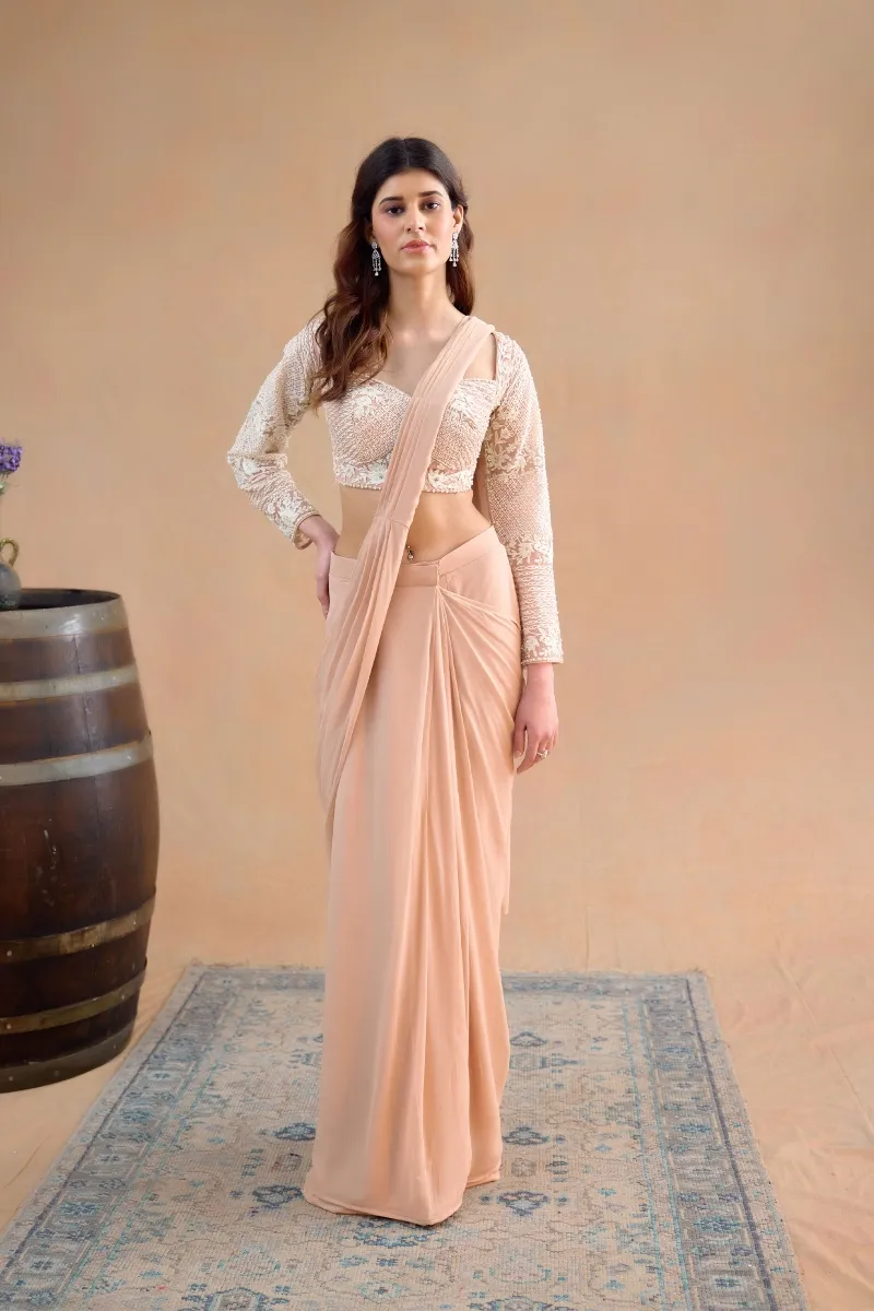 pastel peach color dress Tiffany Peach Dress Teuta Matoshi
