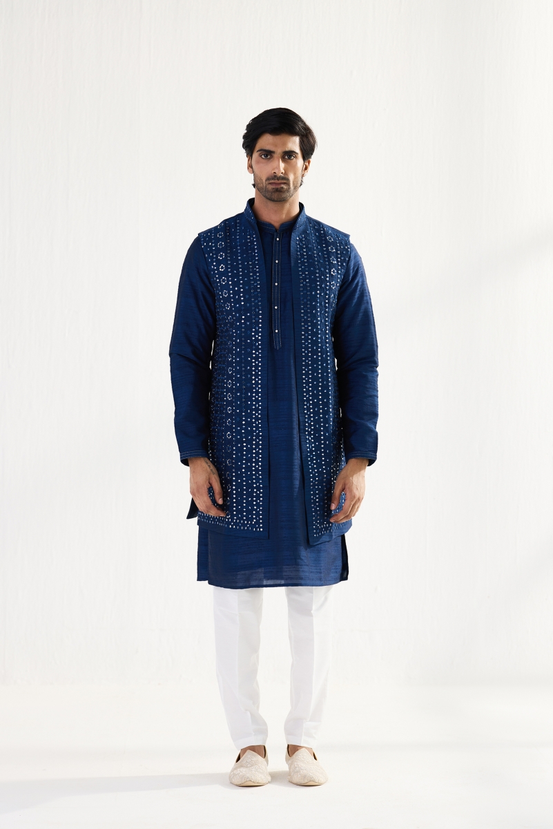 Navy blue half coat online