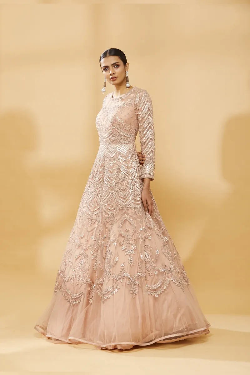 sachin and babi light blue dress Ark & Co. Peach Strapless Embroidered Tulle Cocktail Dress