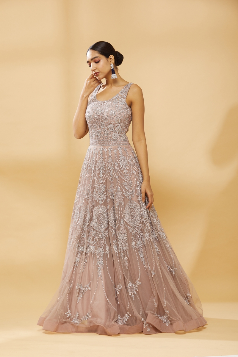 chamunda Fashion Flared/A-line Gown Price in India - Buy chamunda Fashion  Flared/A-line Gown online at Flipkart.com