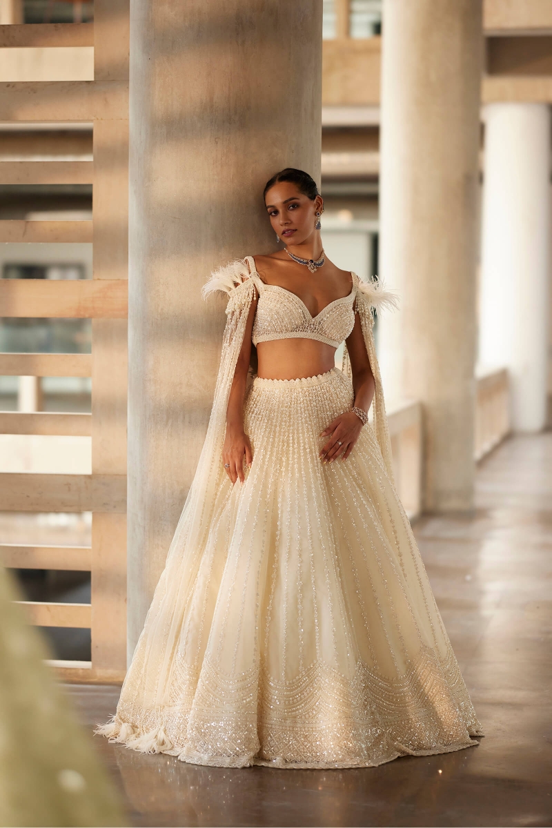 White peacock wedding dress cheap