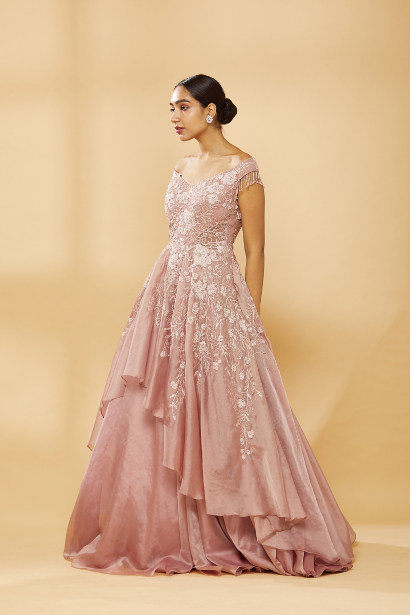 Buy Old Rose Embroidered For Women Online