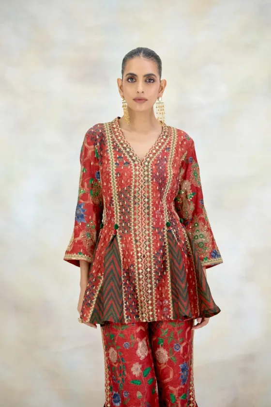 Rust Silk Co-Ord Set Rust Silk Co-Ord Set