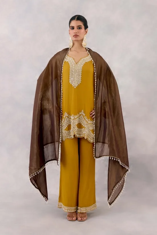 Mustard Georgette Suit Set Mustard Georgette Suit Set