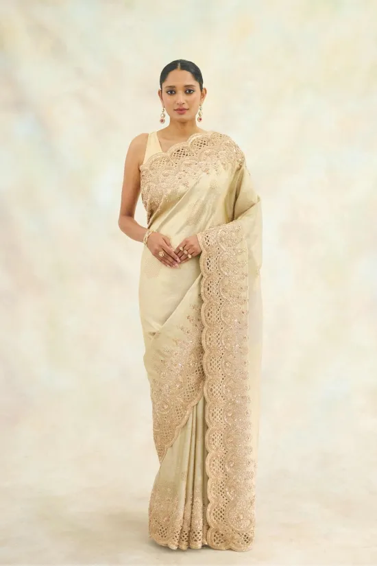 Soft Gold Woven Kanjivaram Saree