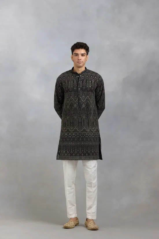 Black Festive Kurta Set Black Festive Kurta Set