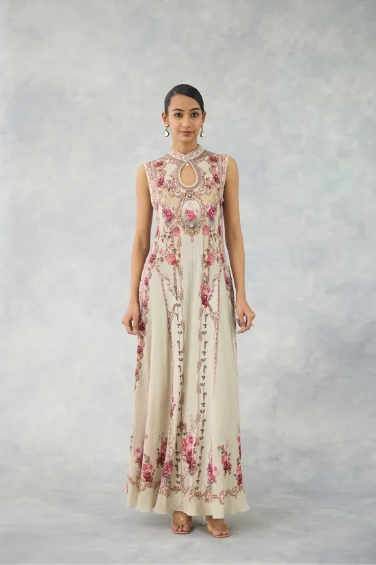 Blush Sand Floor Length Kurti 