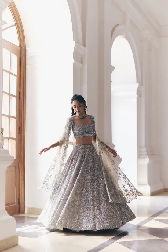 Powder Blue Lehenga Set