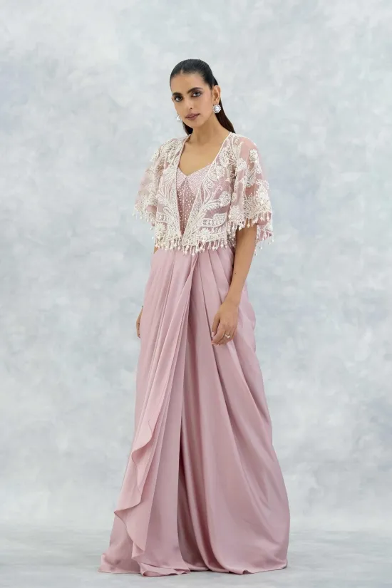 Mauve Satin Gown Mauve Satin Gown