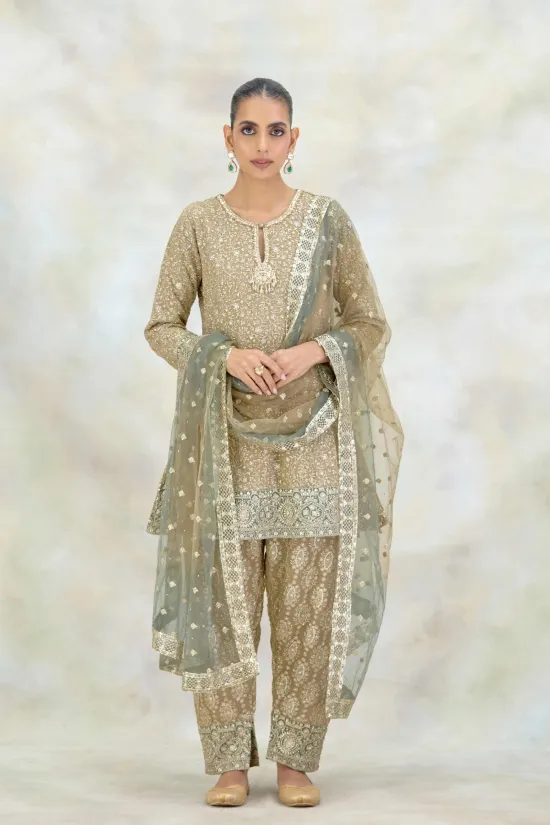 Minted Sage Georgette Suit Set Minted Sage Georgette Suit Set