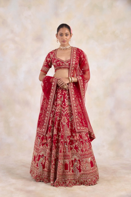 Burgundy Red Lehenga Set 