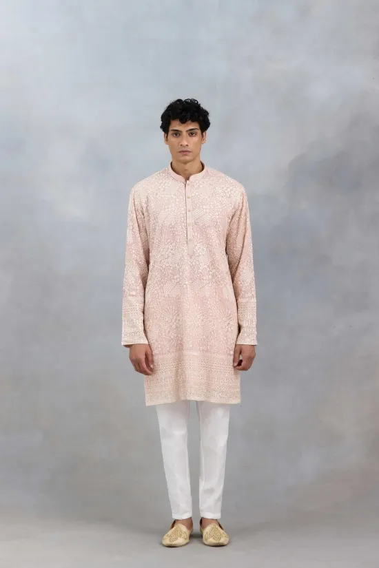 Blush Embroidered Kurta Set Blush Embroidered Kurta Set