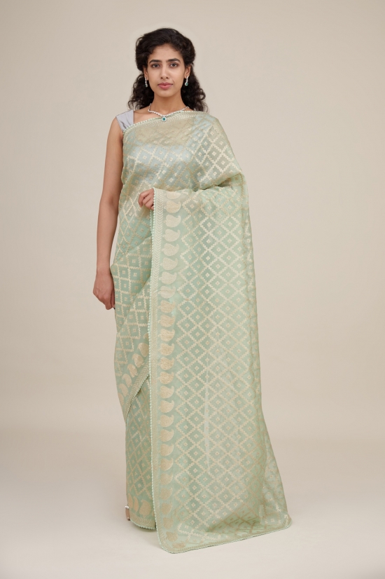 Core Black Drape Saree Frontier Raas