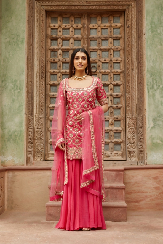 Pink Lemonade Sharara Suit