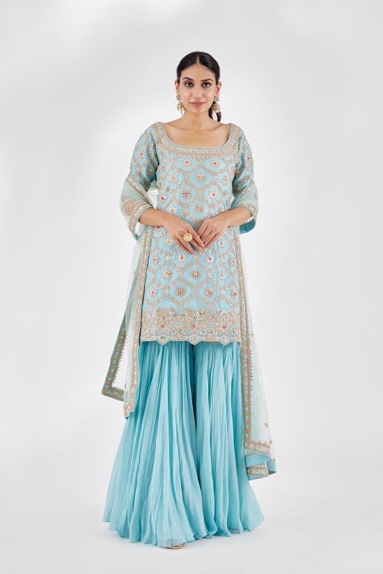 Firozi Sharara Suit