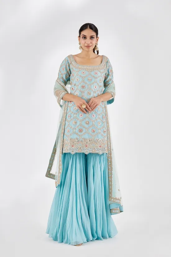 Firozi Sharara Suit