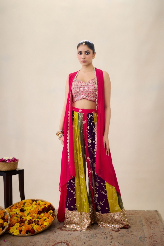 Magenta Pink Sharara 