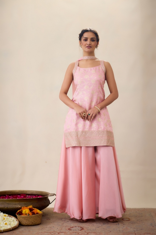Baby Pink Sharara Set